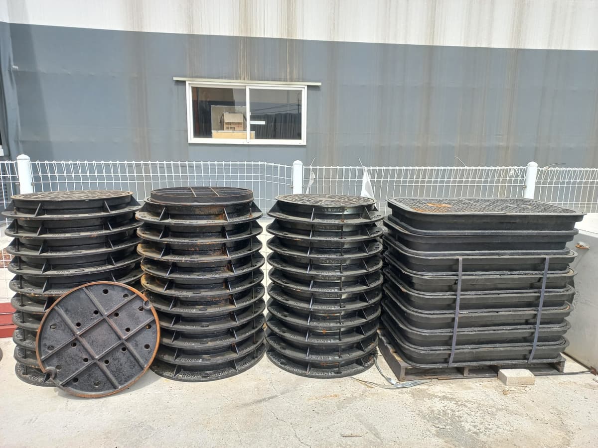 주철뚜껑-맨홀뚜껑 제품사진 시공사례 - 인천 대성종합유통