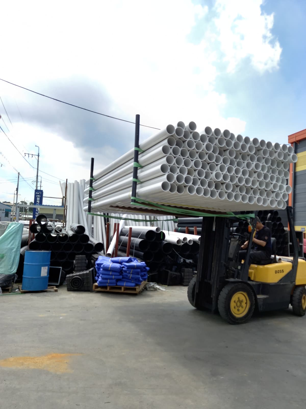 PVC파이프 제품사진 시공사례 - 인천 대성종합유통