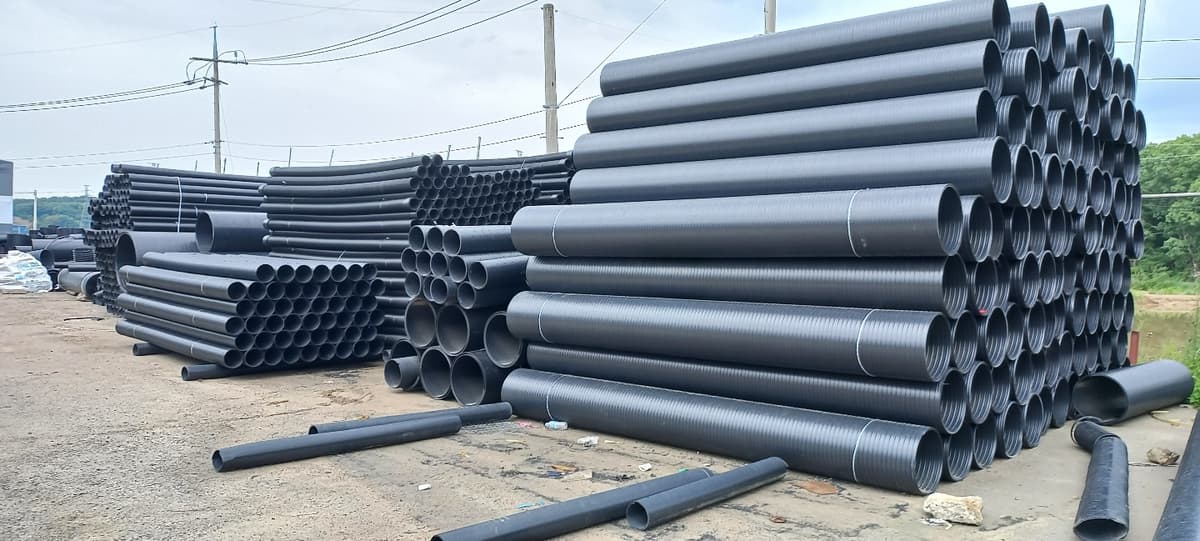 PE이중벽관 제품사진 시공사례 - 인천 대성종합유통