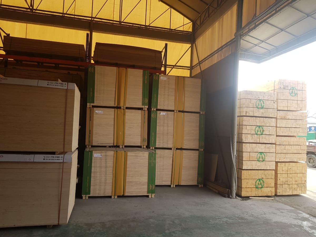 합판 제품사진 시공사례 - 인천 대성종합유통